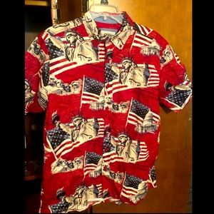 Patriotic American button up